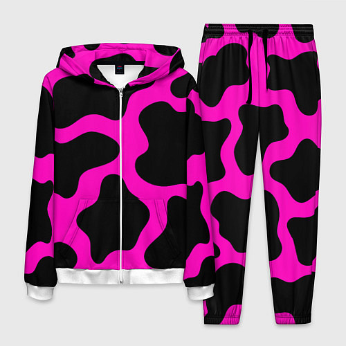 Мужской костюм Розовая коровья расцветка / 3D-Белый – фото 1