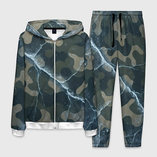 Мужской костюм Ледяной камуфляж / 3D-Белый – фото 1