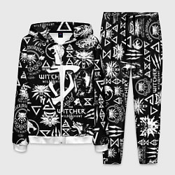 Костюм мужской Doom логотипы ведьмак, цвет: 3D-белый