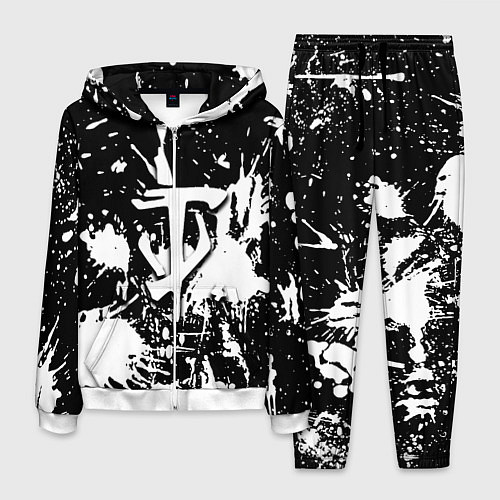 Мужской костюм Doom белые краски / 3D-Белый – фото 1