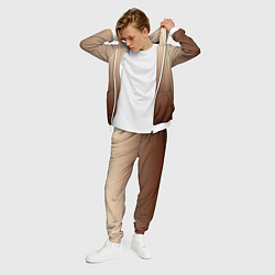 Костюм мужской Мокко мусс омбре, цвет: 3D-белый — фото 2