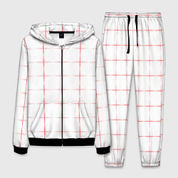 Костюм мужской Color white red crosses, цвет: 3D-черный