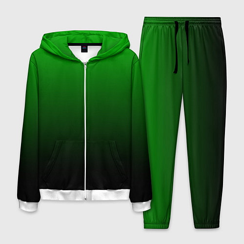 Мужской костюм Green gradient / 3D-Белый – фото 1