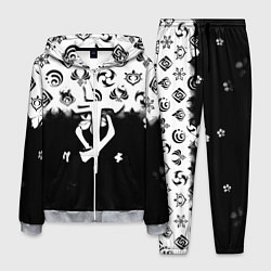 Мужской костюм Doom черно белые аниме