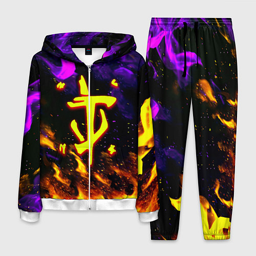 Мужской костюм Doom огненный стиль / 3D-Белый – фото 1