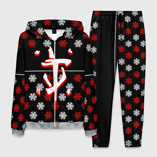 Мужской костюм Doom winter pattern steel / 3D-Меланж – фото 1