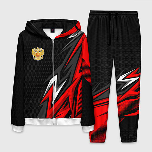 Мужской костюм Герб России - красный / 3D-Белый – фото 1