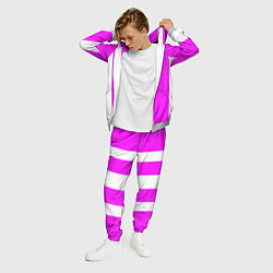 Костюм мужской Color white and pink, цвет: 3D-меланж — фото 2