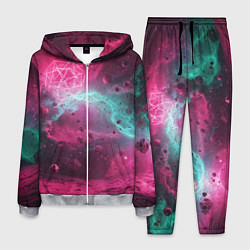 Костюм мужской Космическая абстракция с геометрическими фигурами, цвет: 3D-меланж