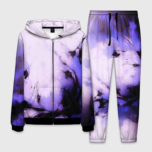 Мужской костюм Взрывной индиго светлый / 3D-Черный – фото 1