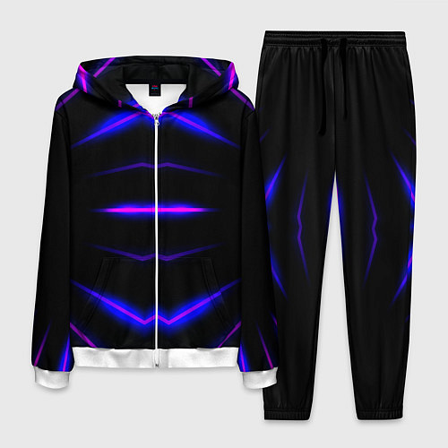 Мужской костюм Color black neon / 3D-Белый – фото 1