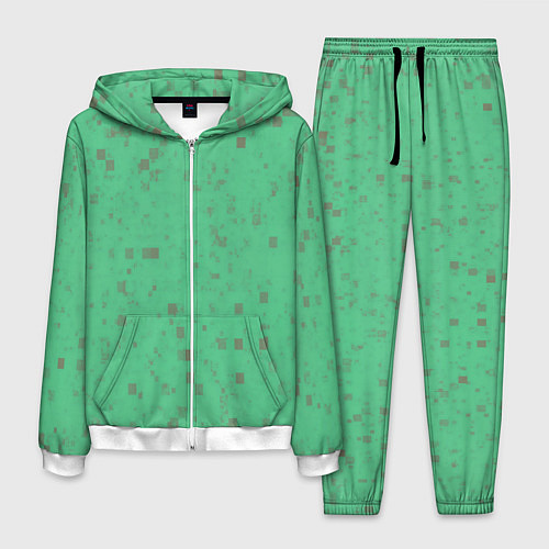 Мужской костюм Color green brown / 3D-Белый – фото 1