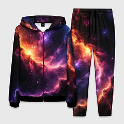 Костюм мужской Фантастические космические туманы, цвет: 3D-черный