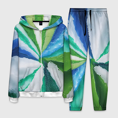 Мужской костюм Радуга цветов мальдивских островов / 3D-Белый – фото 1