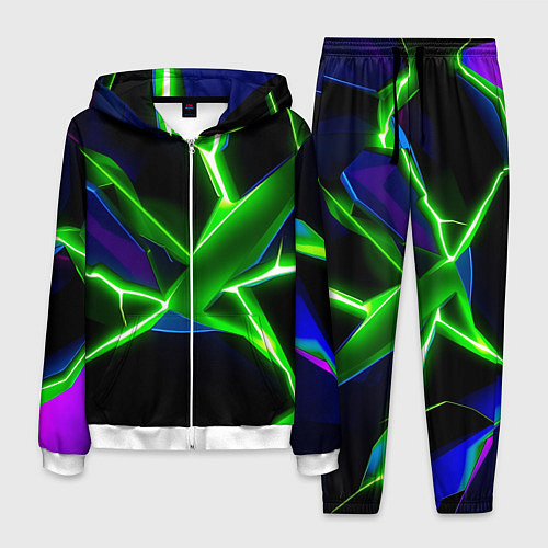 Мужской костюм Green glow / 3D-Белый – фото 1