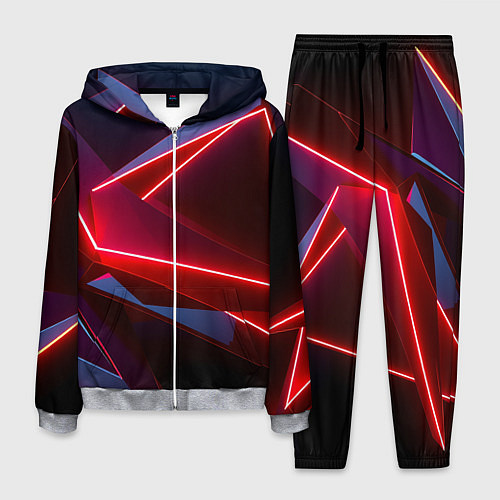 Мужской костюм Neon laser red / 3D-Меланж – фото 1