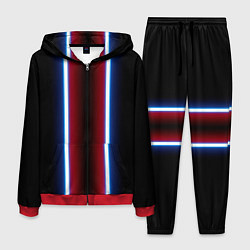 Костюм мужской Color white blue red neon, цвет: 3D-красный
