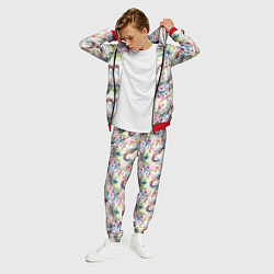 Костюм мужской Воробей в ярких цветах паттерн, цвет: 3D-красный — фото 2