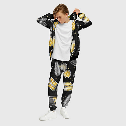 Мужской костюм Новогодний вайб / 3D-Черный – фото 3