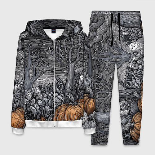 Мужской костюм Осенние шалости духов / 3D-Белый – фото 1