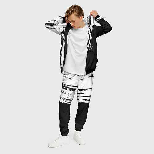 Мужской костюм Tottenham Hotspur белые краски / 3D-Черный – фото 3