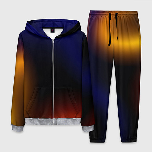 Мужской костюм Color black red blue / 3D-Меланж – фото 1