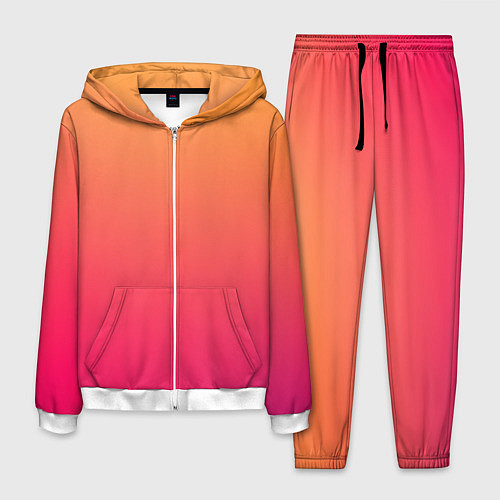 Мужской костюм Color orange pink / 3D-Белый – фото 1
