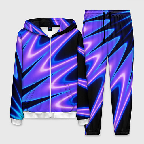 Мужской костюм Color multi-colored neon / 3D-Белый – фото 1