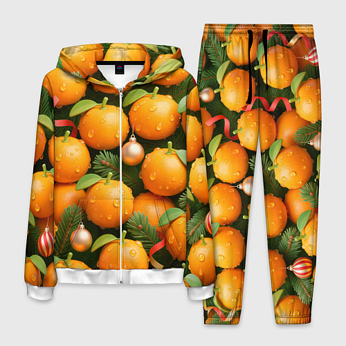 Мужской костюм Мандариновое настроение / 3D-Белый – фото 1