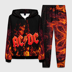 Костюм мужской AC/DC Flame, цвет: 3D-черный