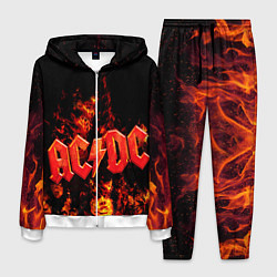 Костюм мужской AC/DC Flame, цвет: 3D-белый