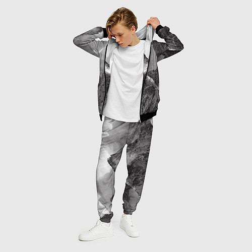 Мужской костюм Горы / 3D-Черный – фото 3