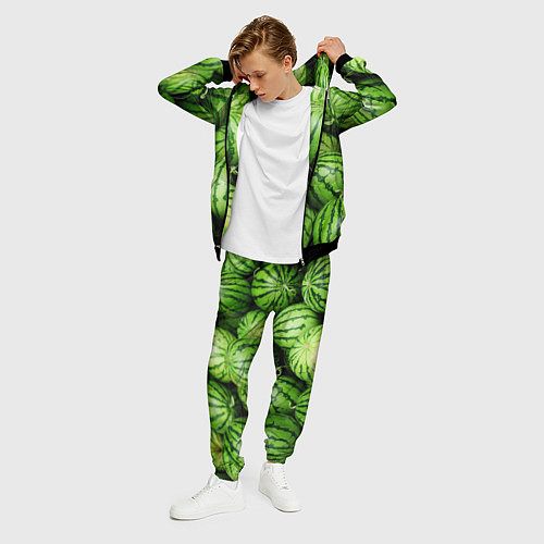 Мужской костюм Арбузы / 3D-Черный – фото 3