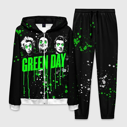 Мужской костюм Green Day: Acid Colour / 3D-Белый – фото 1