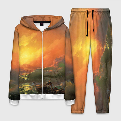 Мужской костюм Айвазовский - 9 Вал / 3D-Белый – фото 1