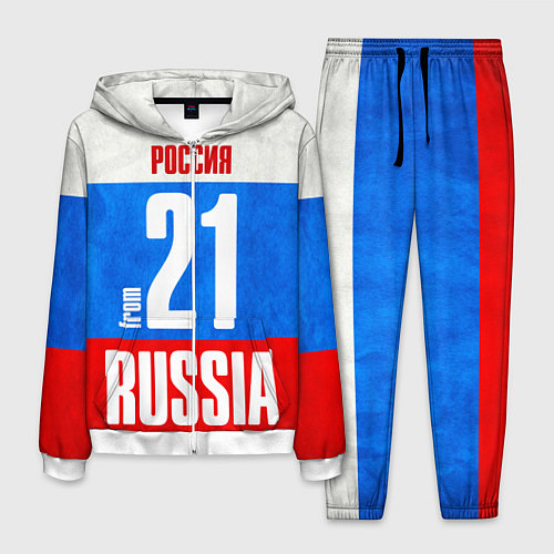 Мужской костюм Russia: from 21 / 3D-Белый – фото 1