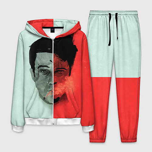 Мужской костюм Norton: White & Red / 3D-Белый – фото 1