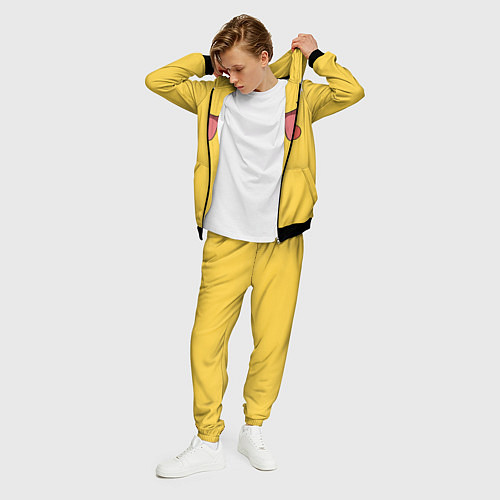 Мужской костюм Пикачу / 3D-Черный – фото 3