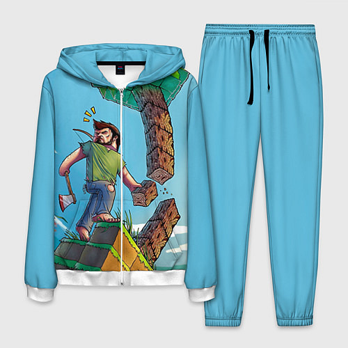 Мужской костюм Minecraft Woodcutter / 3D-Белый – фото 1