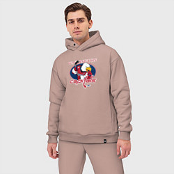 Мужской костюм оверсайз Washington Capitals Hockey, цвет: пыльно-розовый — фото 2