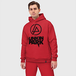 Мужской костюм оверсайз Linkin Park, цвет: красный — фото 2