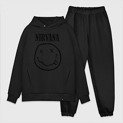 Мужской костюм оверсайз Nirvana, цвет: черный