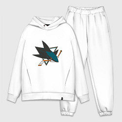 Мужской костюм оверсайз San Jose Sharks, цвет: белый