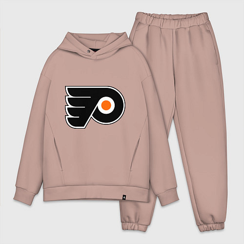 Мужской костюм оверсайз Philadelphia Flyers / Пыльно-розовый – фото 1