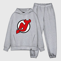 Мужской костюм оверсайз New Jersey Devils, цвет: меланж