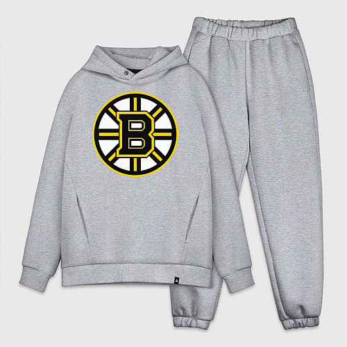 Мужской костюм оверсайз Boston Bruins / Меланж – фото 1