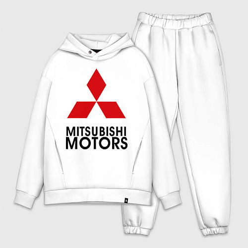 Мужской костюм оверсайз Mitsubishi / Белый – фото 1