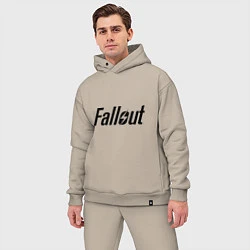 Мужской костюм оверсайз Fallout, цвет: миндальный — фото 2