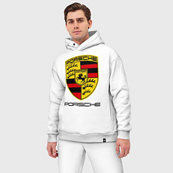 Мужской костюм оверсайз Porsche Stuttgart, цвет: белый — фото 2