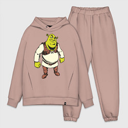 Мужской костюм оверсайз Shrek 3, цвет: пыльно-розовый